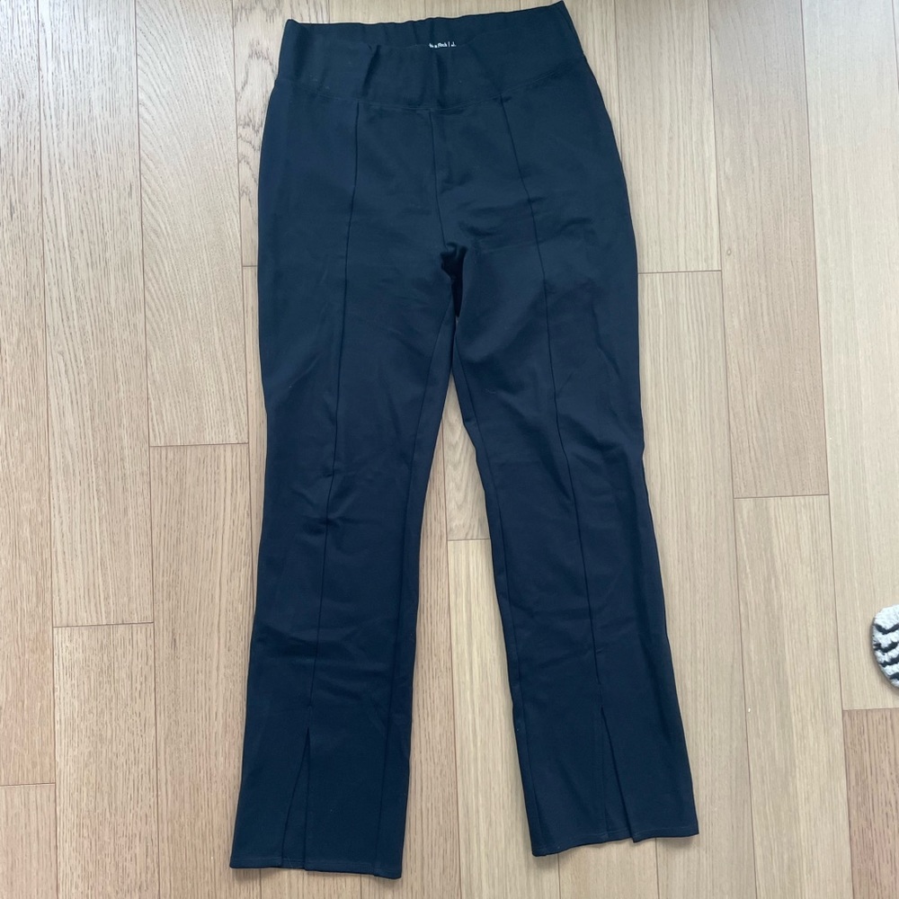 Abercrombie Pull On Black Split Flare Pants